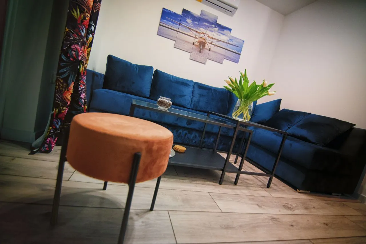 Blue Sky Zator apartament 1 salon wnętrze