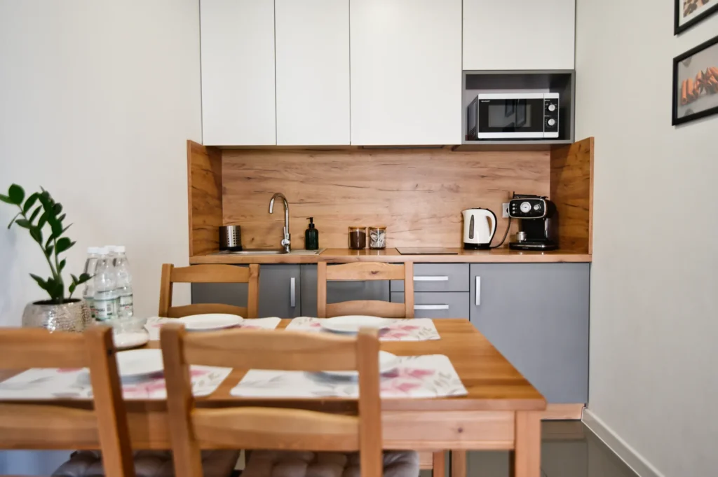 Wnętrze apartamentu premium Blue Sky w Zatorze obok Energylandii (33)