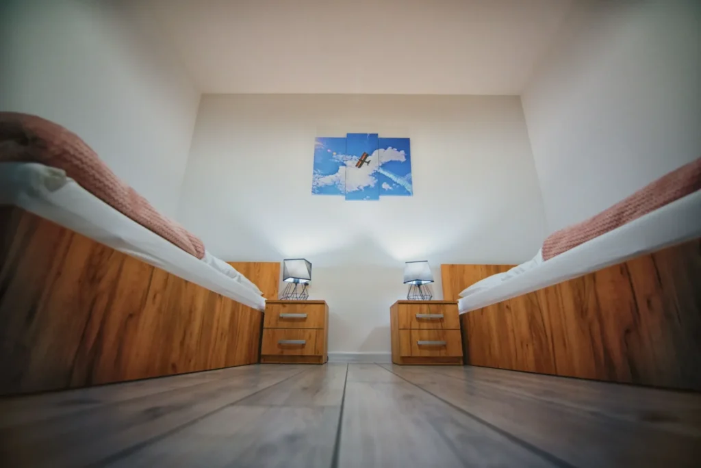Wnętrze apartamentu premium Blue Sky w Zatorze obok Energylandii (68)